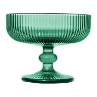 Taça 310ml Para Sobremesa 10,8cm De Altura Cameratta Em Vidro Cor Verde